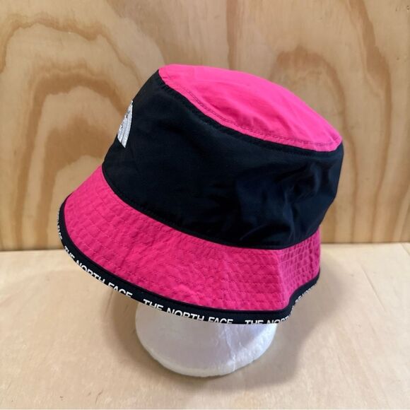 NORTH FACE UNISEX SUMMER PINK BLACK Logo Brim Lightweight CYPRESS BUCKET HAT S/M main image 5